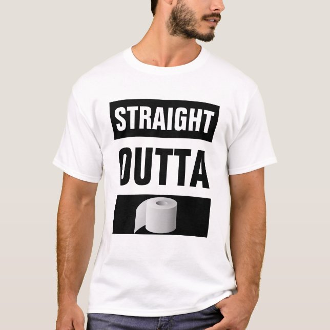 Camiseta Novidade do papel da ferramenta de saída do Hetero (Frente)