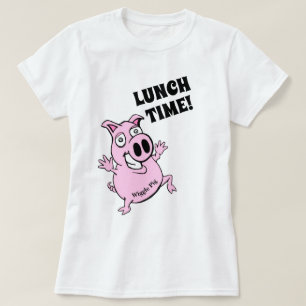 Camiseta Novidade do PIG da WIGGLE Workout Engraçado pelas 