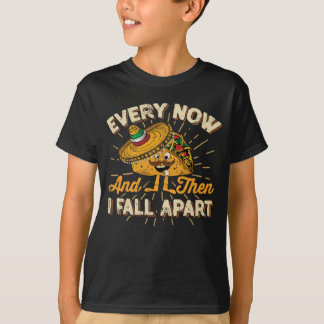 Camiseta Novidade do Taco cada agora & então eu caio