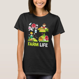 Camiseta Novidade Em Animais Leiteiros De Criação De Galinh