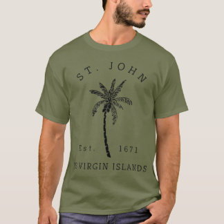Camiseta Novidade na árvore da praia de John USVI, Rua Lega