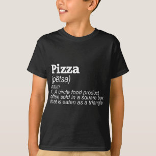 Camiseta Novidade na definição de pizza engraçada