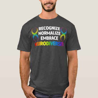 Camiseta Novidade Neurodiversidade Arco-Íris Infinidade Hom