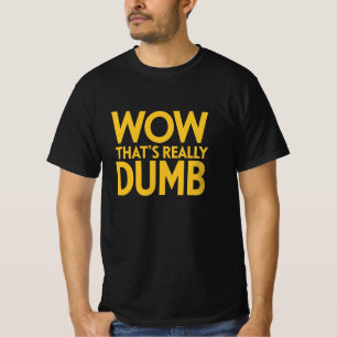 Camiseta novidade, palavras