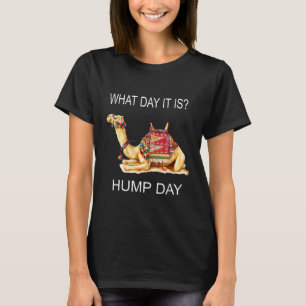 Camiseta Novidade Que Dia É Hoje Camelo do Meio da Semana