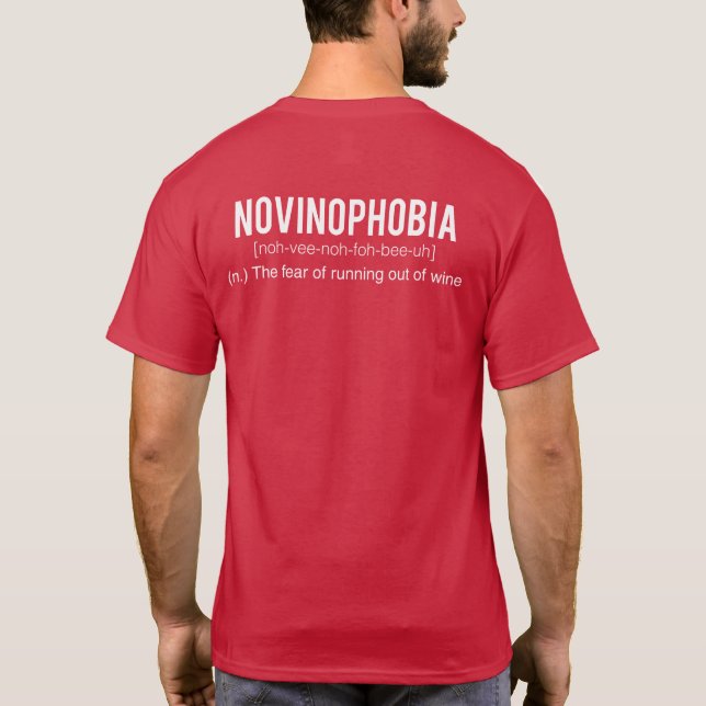 Camiseta Novinophobia - o monte de Morgan da vinha (Verso)