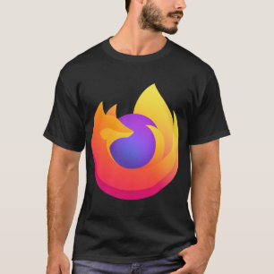 Camiseta Novo adesivo do logotipo Firefox 2020