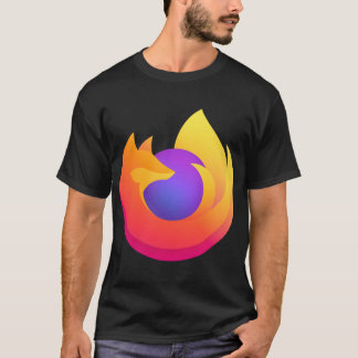 Camiseta Novo adesivo do logotipo Firefox 2020