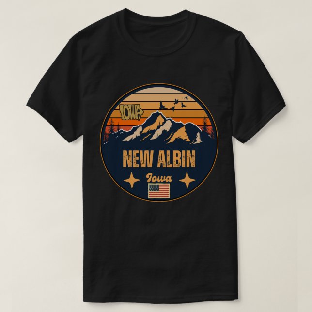 Camiseta Novo Albin, Iowa (Frente do Design)