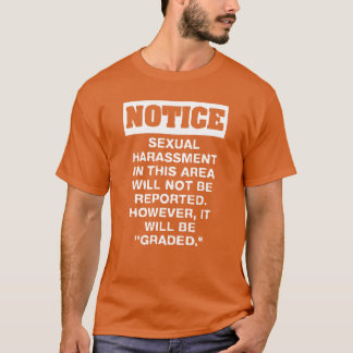 Camiseta Novo aviso de assédio sexual de Design