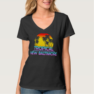 Camiseta Novo Baltimore Michigan Funny Ironic Weather