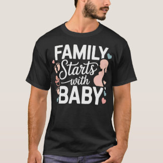 Camiseta Novo Bebê Anúncio de Bebê 2026 Mamãe Para Ser Papa