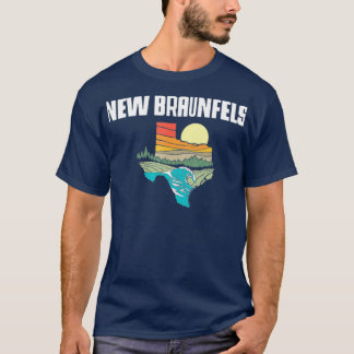 Camiseta Novo Braunfels Texas ao ar livre Vintage Nature