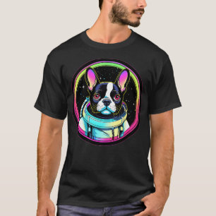 Camiseta Novo Cão Espacial do Astronauta Cósmico Engraçado 