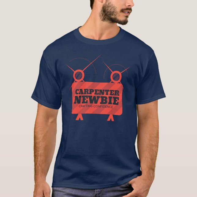 Camiseta Novo carpinteiro | Apprentista Carpinteiro | Carpi (Frente)