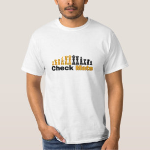 Camiseta NOVO! Check Mate - Shirt do Xadrez