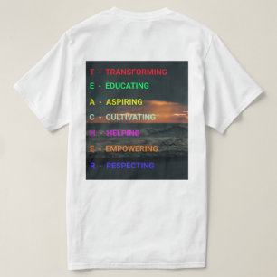 Camiseta NOVO & Chic! T-Shirts de Professores do Elegance E