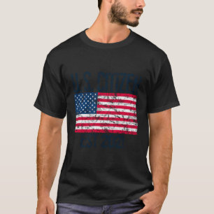 Camiseta Novo cidadão americano Est 2021 cidadão imigrante