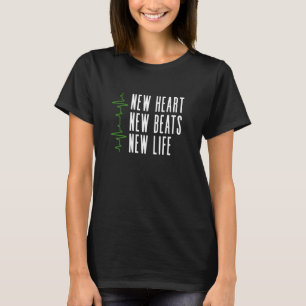 Camiseta Novo Coração, Bate a Vida. Transplante de Coração