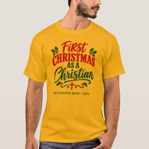 Camiseta Novo Crente Cristão PRIMEIRO NATAL