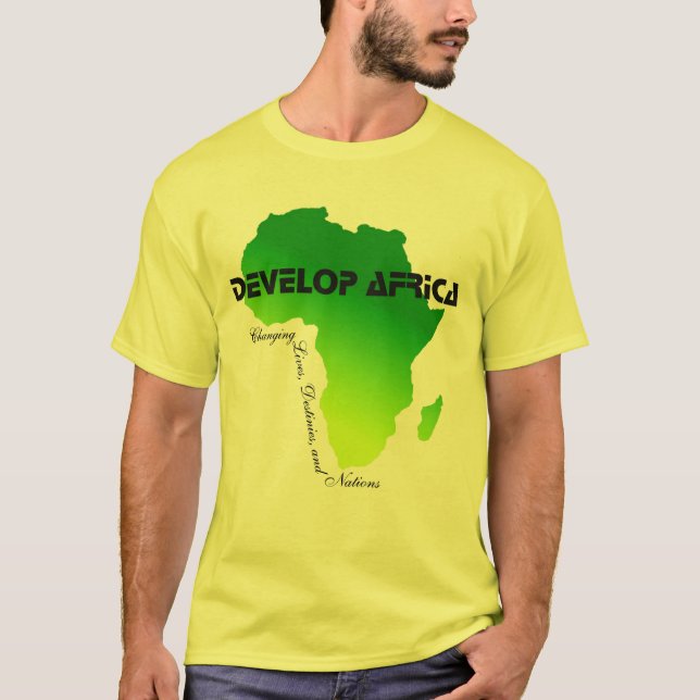 Camiseta Novo desenvolva o t-shirt de África (Frente)