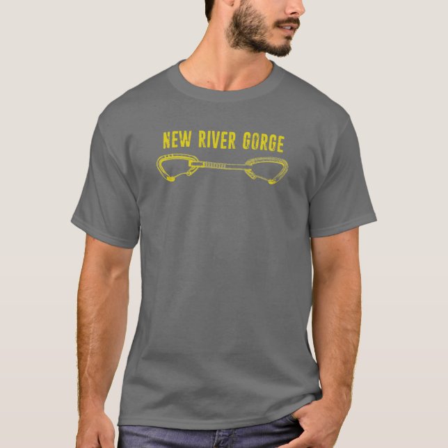 Camiseta Novo desfiladeiro fluvial subindo rapidamente (Frente)