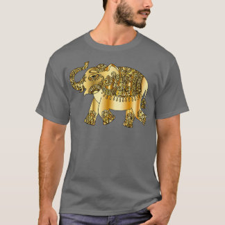 Camiseta Novo Design de Elefante do Ouro de Início