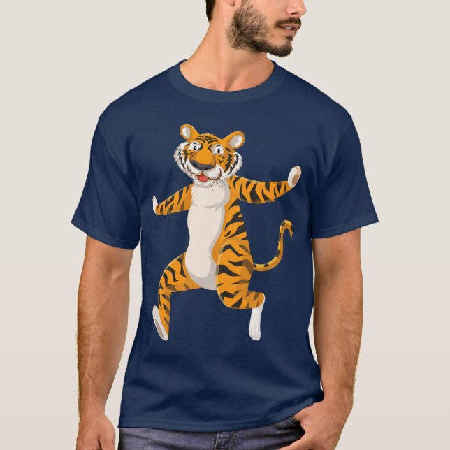 Camiseta novo design de estilo tigar (Frente)