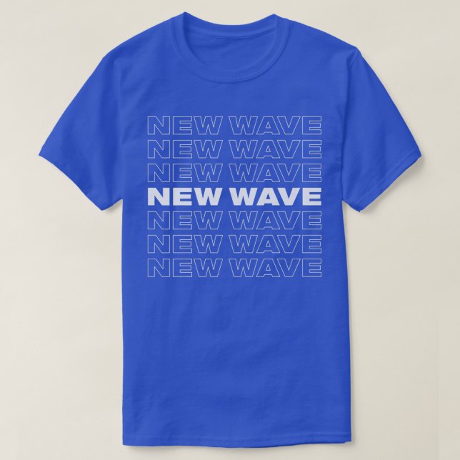 Camiseta NOVO Design de Repetição de WAVE (Frente do Design)