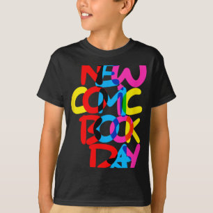 Camiseta Novo Dia de Quadrinhos (sobreposição)