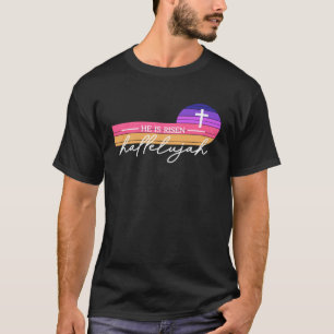 Camiseta Novo Ele É Risen Retro Sunset Vintage Clássico Leg
