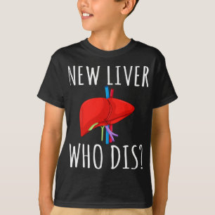 Camiseta Novo Fígado Quem Dis Homens Mulheres Transplante d