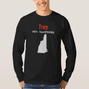 Camiseta Novo Hampshire Estado América EUA Viagem Troy E Ly