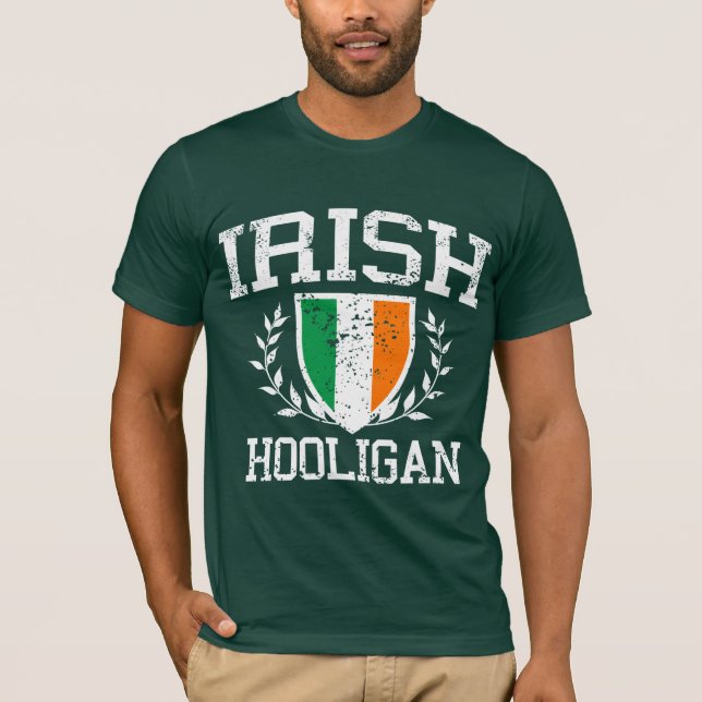 Camiseta NOVO! Hooligan irlandês (Frente)