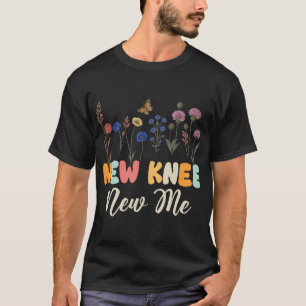 Camiseta Novo Joelho Nova Eu Piada de Recuperação de Cirurg