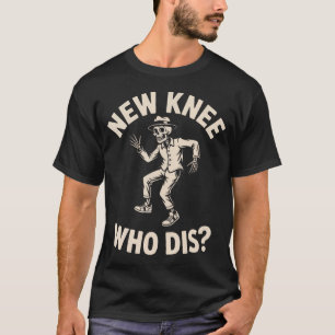 Camiseta Novo Joelho Quem é Esse Dança de Esqueleto Hallowe