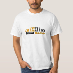 Camiseta NOVO! Jogo da mente - Shirt do xadrez