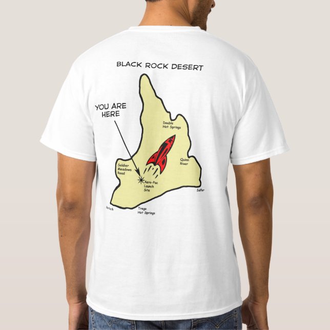 Camiseta Novo Mapa do AeroPAC Black Rock (Verso)