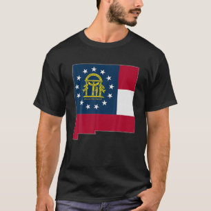 Camiseta NOVO MAPA DO ESTADO DO MÉXICO GEORGIA GA Flag Root