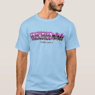 Camiseta Novo-&-Melhorado! Parte traseira magenta & louca