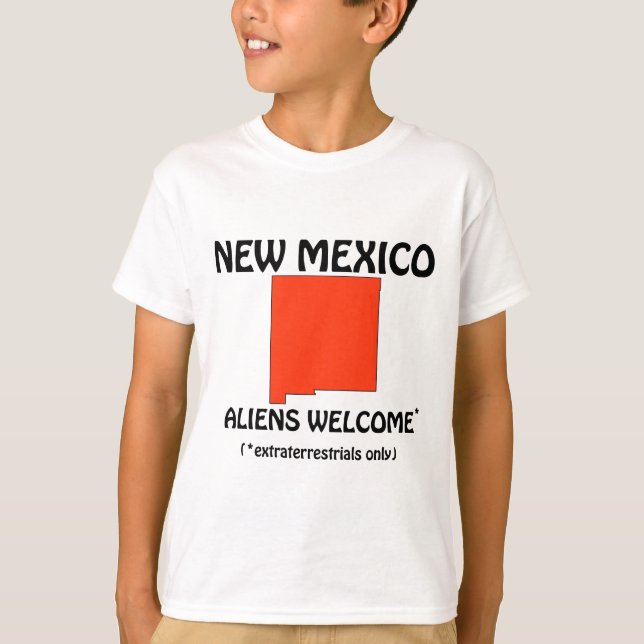 Camiseta Novo México - Alienígenas Bem-Vindos (Frente)