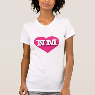 Camiseta Novo México Coração Rosa Quente - Grande Amor