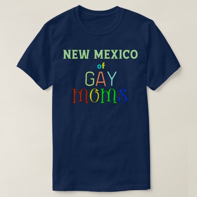 Camiseta Novo México De Mães Gay (Frente do Design)