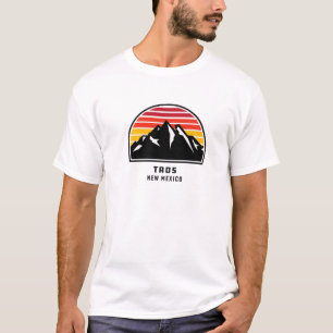 Camiseta Novo México Estilo Retro Montanha Montanha Sunset