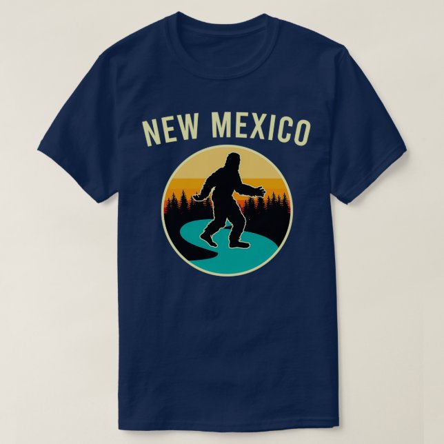 Camiseta Novo México - Pé Grande Caça Sasquatch Hunter Squa (Frente do Design)