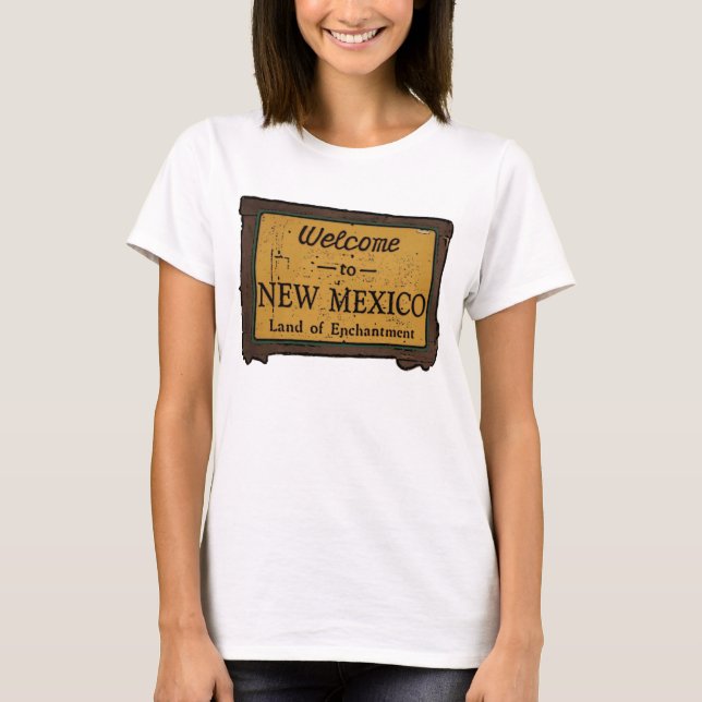 Camiseta Novo México - sinal de boas-vindas (Frente)