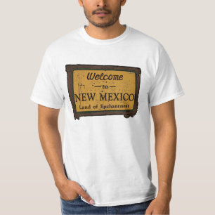 Camiseta Novo México sinal de boas-vindas caras