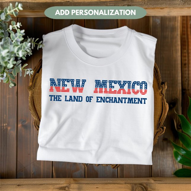 Camiseta Novo México Terreno do Estado de Encantamento Pers (Criador carregado)