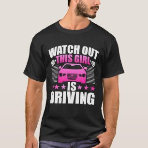 Camiseta Novo Motorista De Estudantes Para Mulheres Adolesc