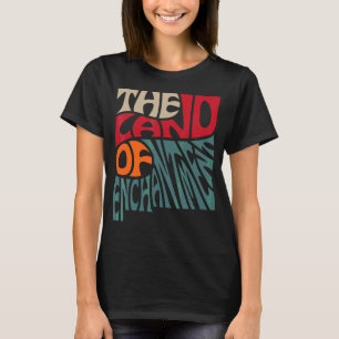 Camiseta Novo Motto em Forma de Estado nos Estados Unidos N